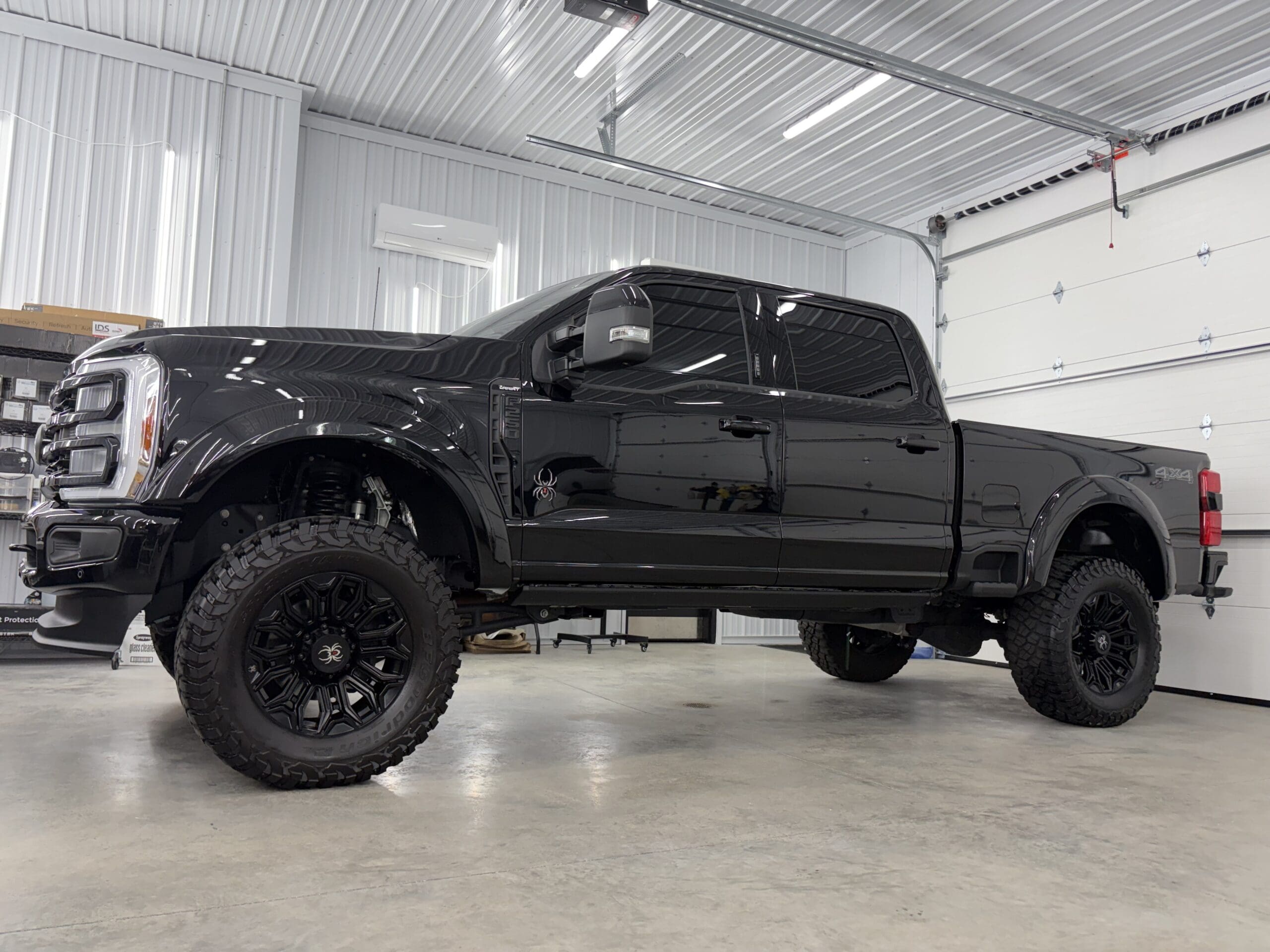 Ceramic coating application on vehicle