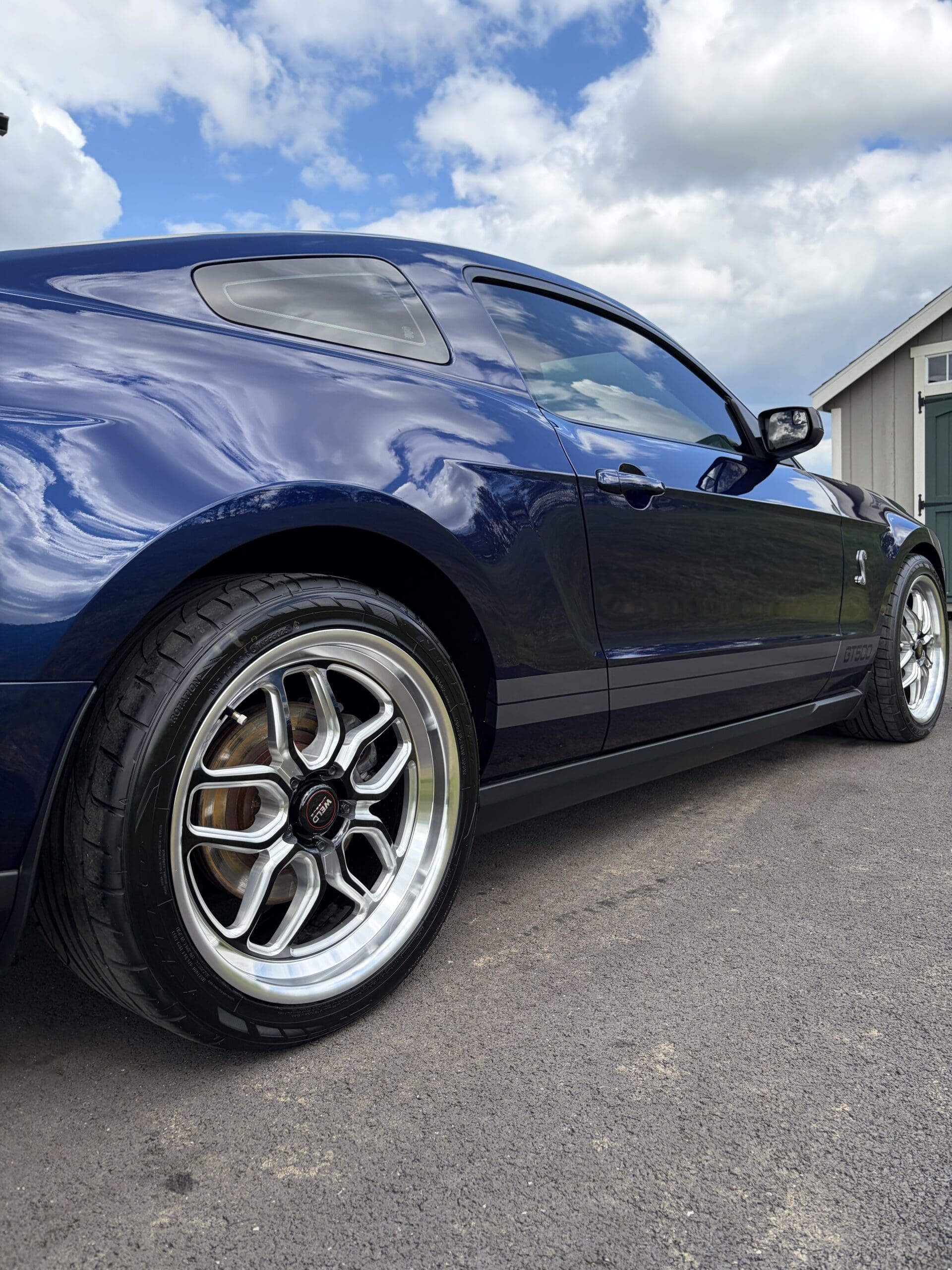 Ceramic coated Mustang side profile